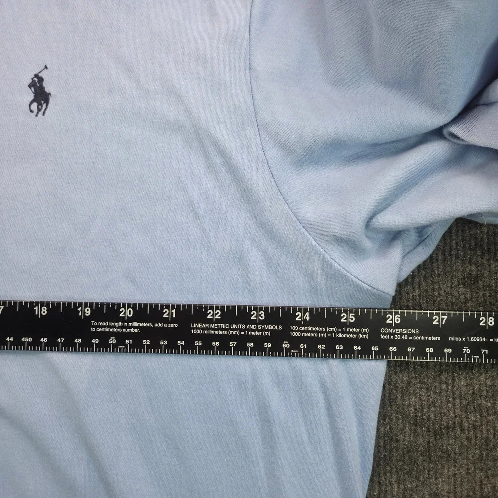 Polo‎ Ralph Lauren Mens XL Light Blue Short Sleeve Cotton Pique Pony Logo Polo